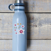 ディアンサスエレガント手描きフローラ植物学 シール