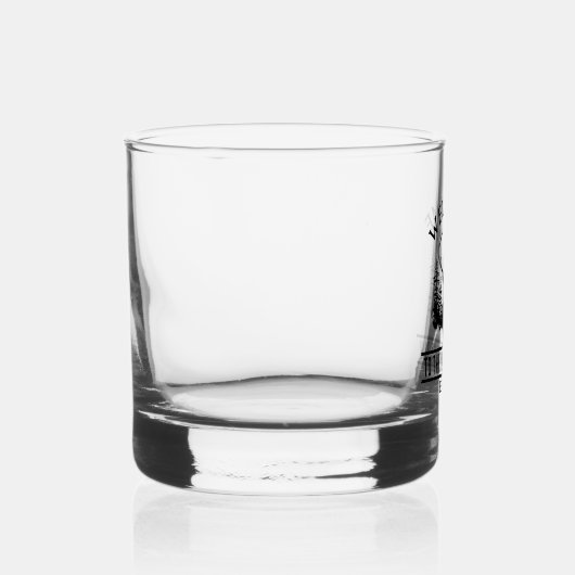 ディアーアウトドアパーソナライズされたキャンプファミリーキャビン名 ウイスキーグラス (右)