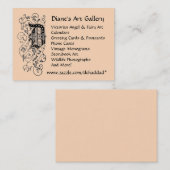 ディアーヌの画廊の名刺 名刺 (正面/裏面)