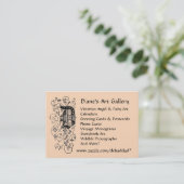 ディアーヌの画廊の名刺 名刺 (スタンド正面)