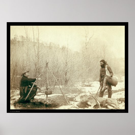 ディアー狩りインデッドウッドサウスダコタ1887 ポスター (正面)