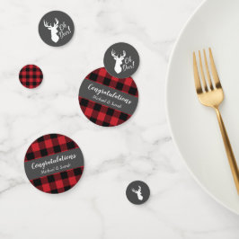 ディアー狩りロッジベビーシャワー〔雄ジカの〕枝角 コンフェッティ