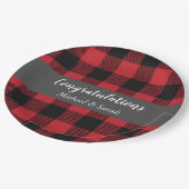 ディアー狩りロッジベビーシャワー〔雄ジカの〕枝角 ペーパープレート (アングル)