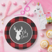 ディアー狩りロッジベビーシャワー〔雄ジカの〕枝角 ペーパープレート (パーティー)