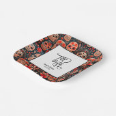 ディア・デ・ロス・ムエルトスのシュガースカルエンゲージメントパーティ ペーパープレート (傾斜あり)