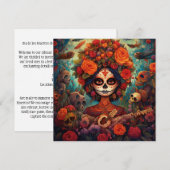 『ディア・デ・ロス・ムエルトス』（原題：Dia de los Muertos）ギター 招待状 (正面/裏面)