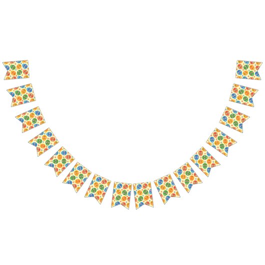 ディア·デ·ロス·ムエルトス。死の日。砂糖スカル。 バンティングフラッグ (全)