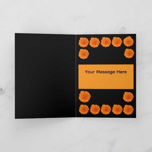 ディア・デ・ロス・ムエルトス　死者の日　ステッチリー　ドクロ カード (内部)