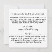 ディア・デ・ロス・ムエルトス (死者の日) 白い花 招待状 (裏面)