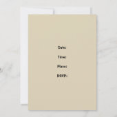 ディイタリアンナーパーティー 招待状 (裏面)