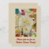 ディイタリアンナーパーティー 招待状 (正面/裏面)