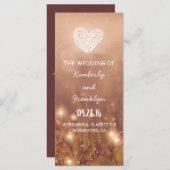 ディウィー草の素朴結婚式 プログラム (正面/裏面)