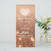 ディウィー草の素朴結婚式 プログラム (スタンド正面)