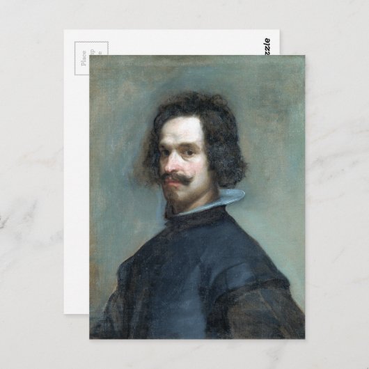 ディエゴベラスケスポートレートオブアマン ポストカード (正面/裏面)