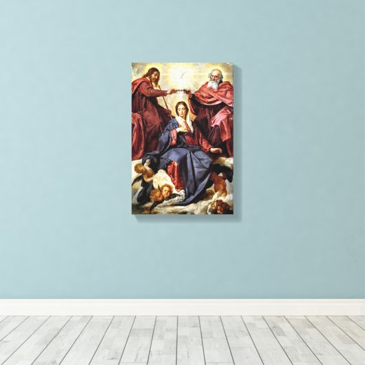 ディエゴベラスケス – メアリーの戴冠式 キャンバスプリント (インサイチュ (ウッドフロア))