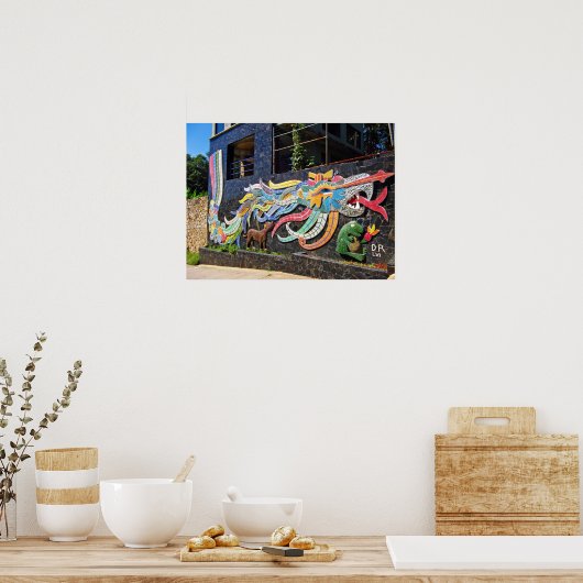 ディエゴリベラハウスオブウィンズケツァルコアトル ポスター (キッチン)