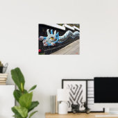 ディエゴリベラハウスオブウィンズムラルブルーセルペント ポスター (ホームオフィス)