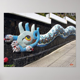 ディエゴリベラハウスオブウィンズムラルブルーセルペント ポスター