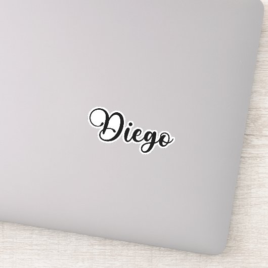ディエゴ名 – 手書き書道 シール (詳細)
