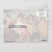 ディエゴ・ベラスケスの大酒飲み（バッカスの勝利） ポストカード (裏面)