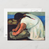 ディエゴ・リベラ – La Molendera, 1923 ポストカード (正面/裏面)