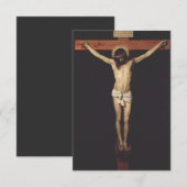 ディエゴ・ヴェラスケスによる磔のキリスト サンキューカード (正面/裏面)
