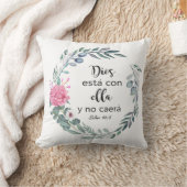 ディオスエスタコンエラ·イ·ノ·カエラ·バイブスペインのル引用文 クッション (ブランケット)