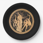 ディオニュソスとサティルズ ペーパープレート (正面)