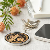 ディオニュソスとサティル キーホルダー (側面)