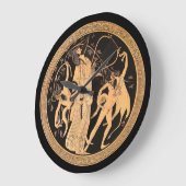 ディオニュソスとサティル ラージ壁時計 (傾斜)