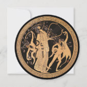 ディオニュソスとサティール招待状 (正面)