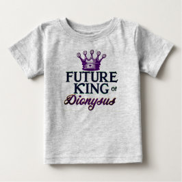 ディオニュソスの未来の王ベビーロムパーマルディグラ ベビーTシャツ