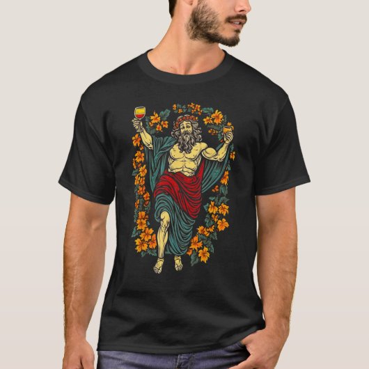 ディオニュソスギリシャ神話の神 Tシャツ (正面)