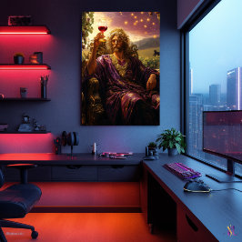 ディオニュソス、ワインとおもしろいの神 – マスター ポスター