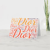 ディオール カード (正面)