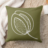 ディカスタムイドゥそれ自身トレンディーグリーンホワイトシック クッション (ブランケット)