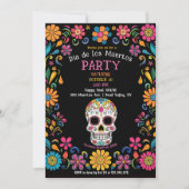 💀🎉ディカラフルアデムエルトスパーティの招待状 招待状 (正面)