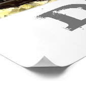 ディガーまたはショベルカスタム建築 ポスター (角)