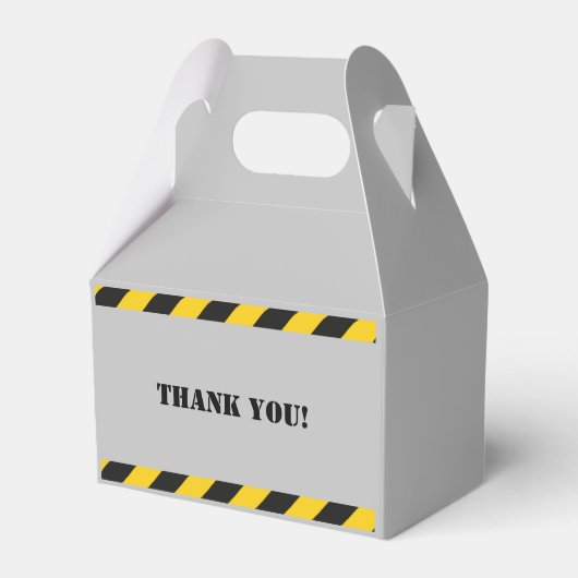 ディガーパーソナライズされたズ建築パーティー特典ボックス フェイバーボックス (裏面サイド)