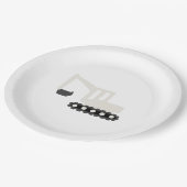 ディガー建築バースデーパーティーミニマルプレート ペーパープレート (アングル)