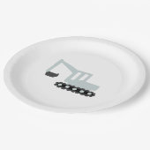 ディガー建築バースデーパーティーミニマルプレート ペーパープレート (アングル)