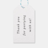 ディガー建築バースデーパーティーメッセージカード ギフトタグ (裏面)