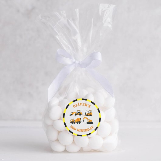 ディガー建築パーティーサークルステッカー ラウンドシール