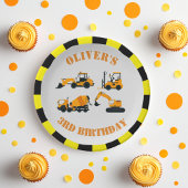 ディガー建築パーティー紙プレート ペーパープレート