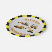 ディガー建築パーティー紙プレート ペーパープレート (アングル)