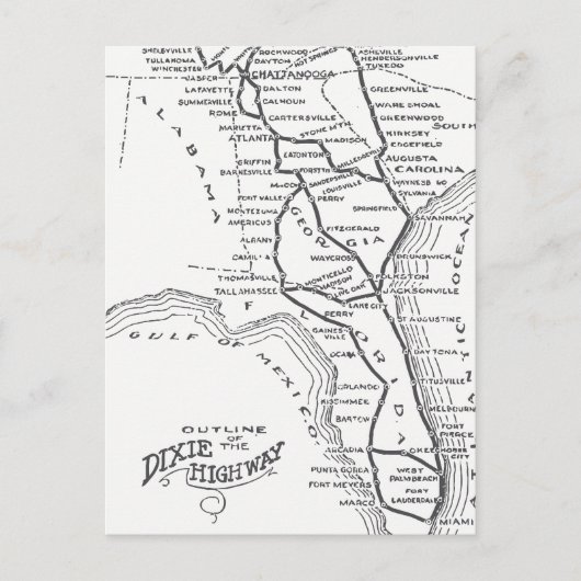 ディキシーハイウェイD1 ポストカード (正面)