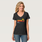 ディキシー国立森林 ユタ クール レトロ ストライプ Tシャツ (正面フル)