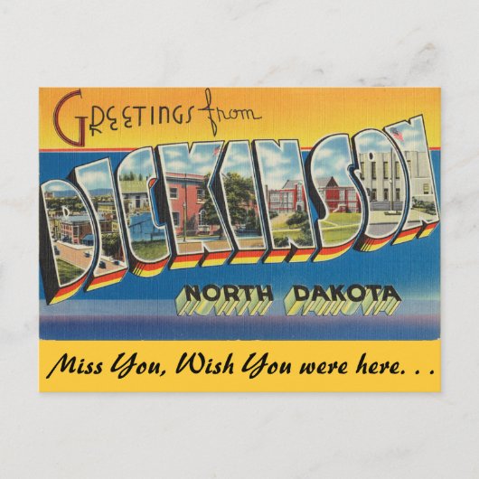 ディキンソンからの挨拶 ポストカード (正面)