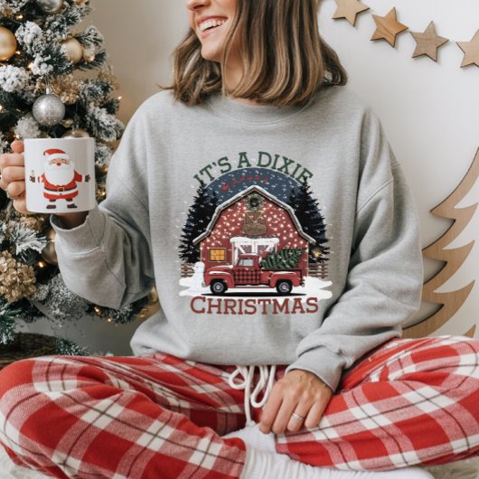 ディキーのクリスマス - 南部の納屋のぬくもり スウェットシャツ