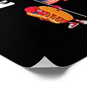 ディギティドッグUsaアメリカ国旗7月4日 ポスター (角)